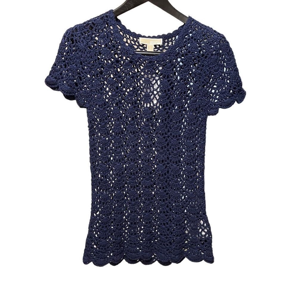 🌟NEW 🌟Michael Kors🌟Sweater Lace Short Sleeve Top